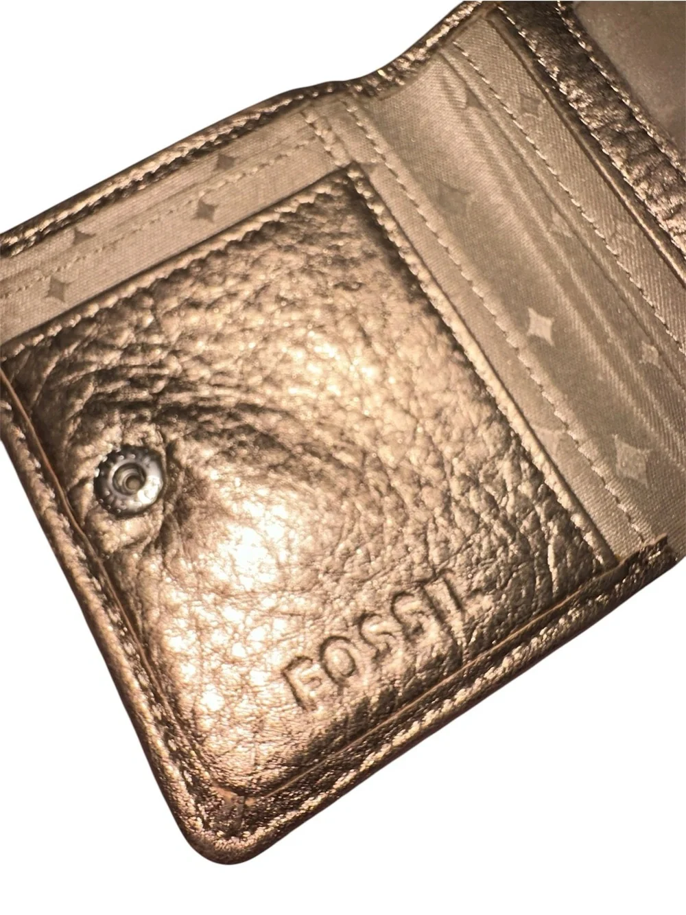 FOSSIL Classic Bifold Wallet Metallic Bronze July 2013